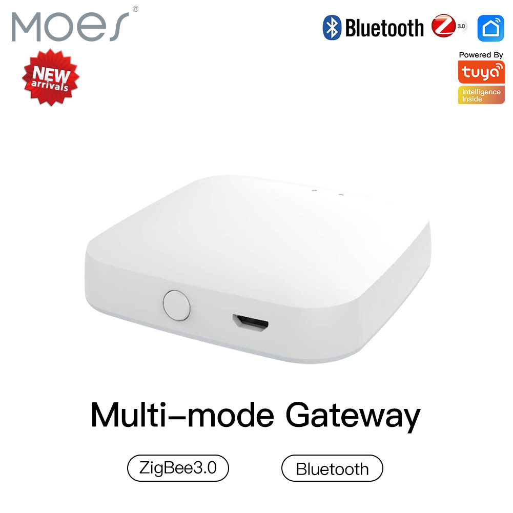 Smart Home Hub Matter - MOES-Multi-Mode Smart Gateway, ZigBee, Wi-Fi, Bluetooth,