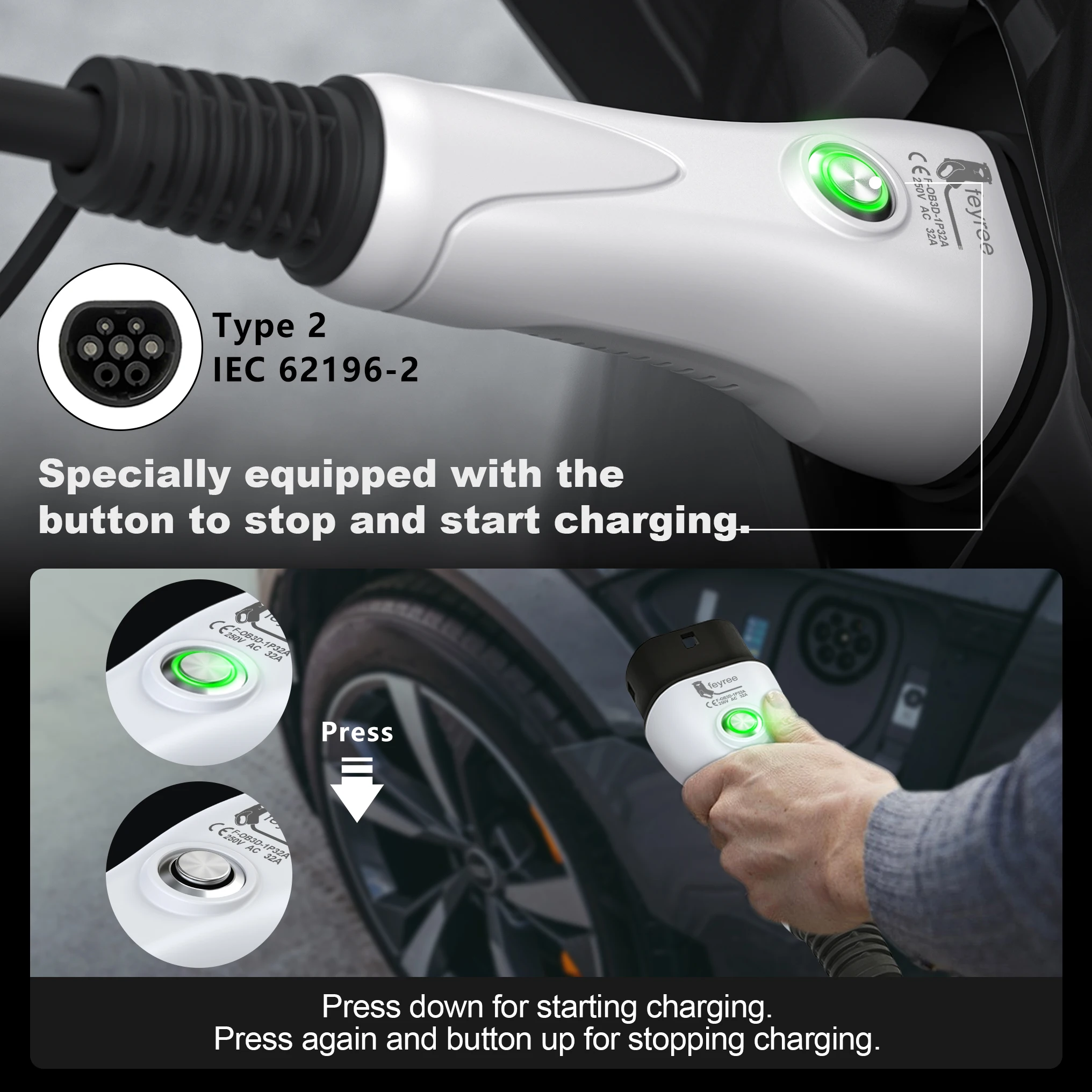Smart Home Box - Carregador EV feyree Tipo 2 /