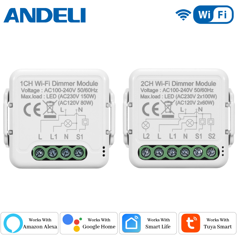 Smart Home Appliances - Módulo de Interruptor Dimmer Inteligente Wi-Fi