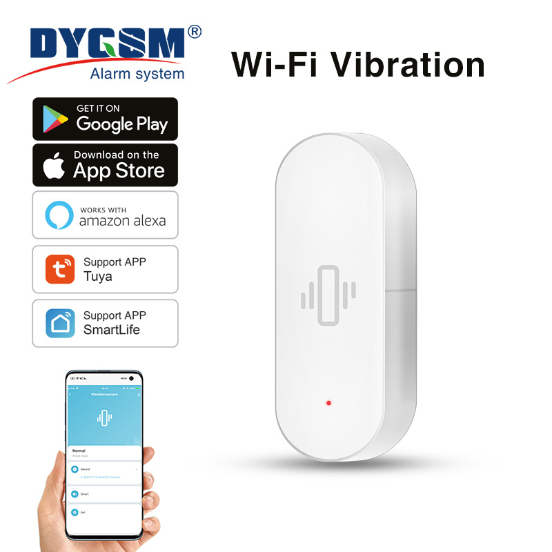 Smart Home Features - Sensor de Vibração WiFi Tuya, Detecção