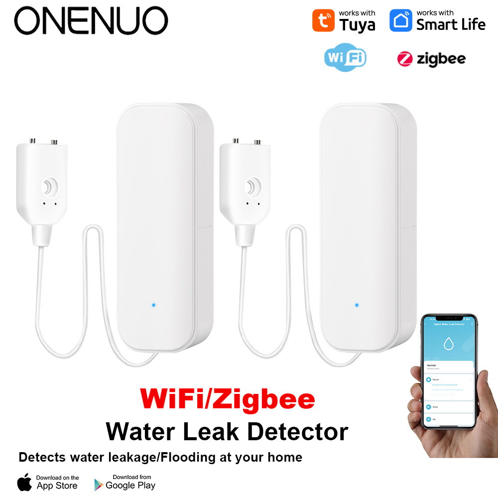 Smart Home Green - Sensor de água wi-fi/zigbee, alarme de