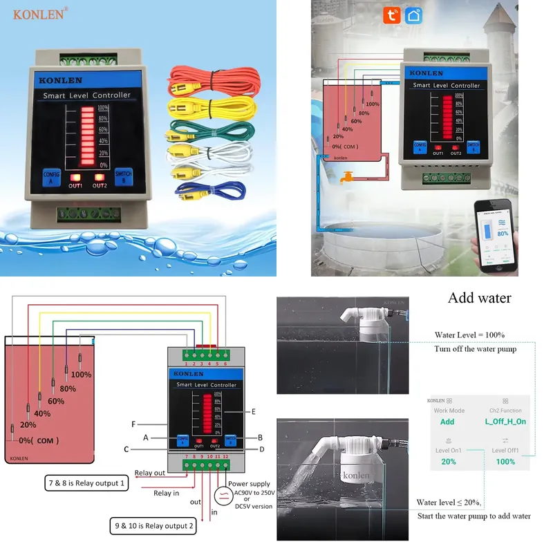 Wifi Water Sensor - Sensor de Nível de Água KONLEN