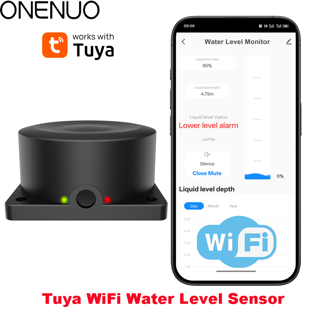 Wifi Water Sensor - ONENUO Sensor de Nível de Líquido