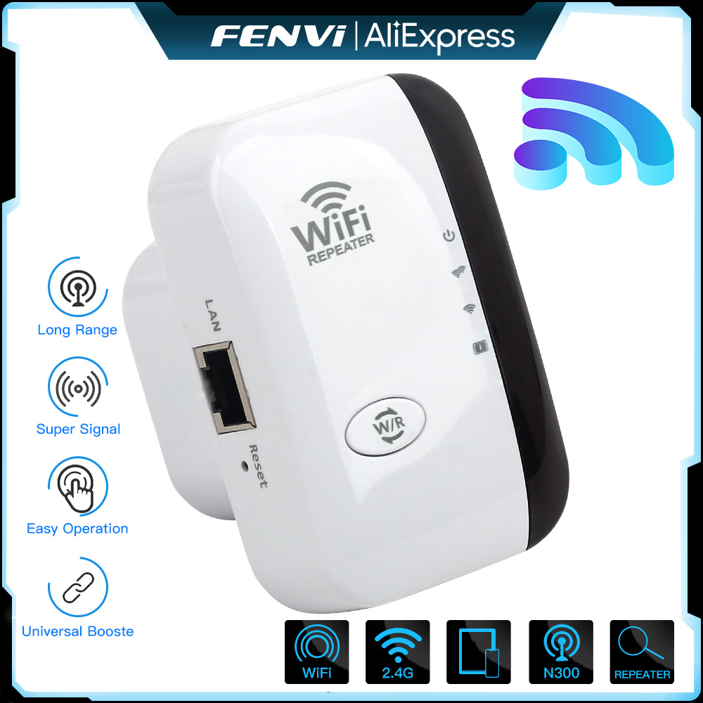 Smart Home Network - FENVI Repetidor WiFi Sem Fio 300Mbps