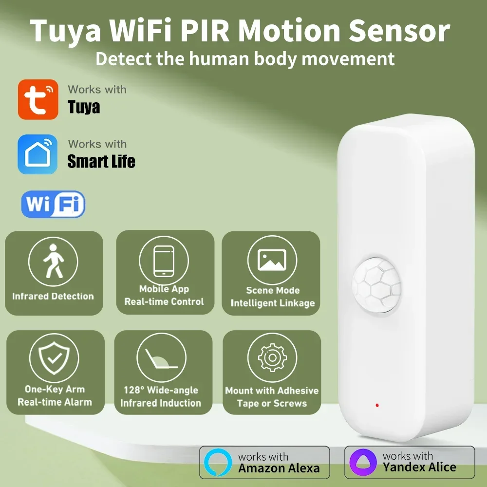 Smart Home Features - Tuya wifi sensor de movimento pir