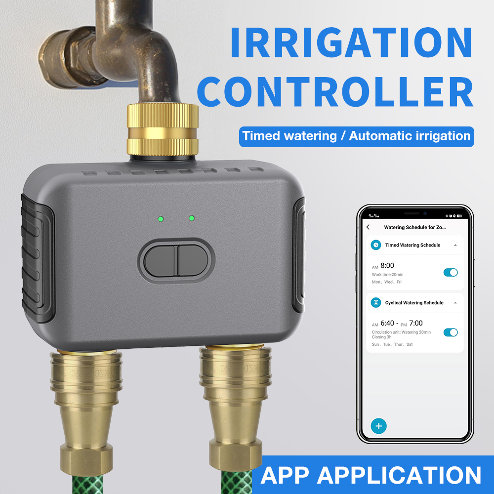 Smart Home Appliances - Tuya 2 zona temporizador de rega