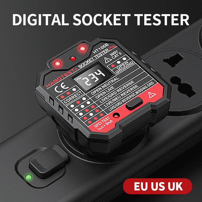 Ht106 testador de soquete digi - Smart Home Europe avaliação e preço