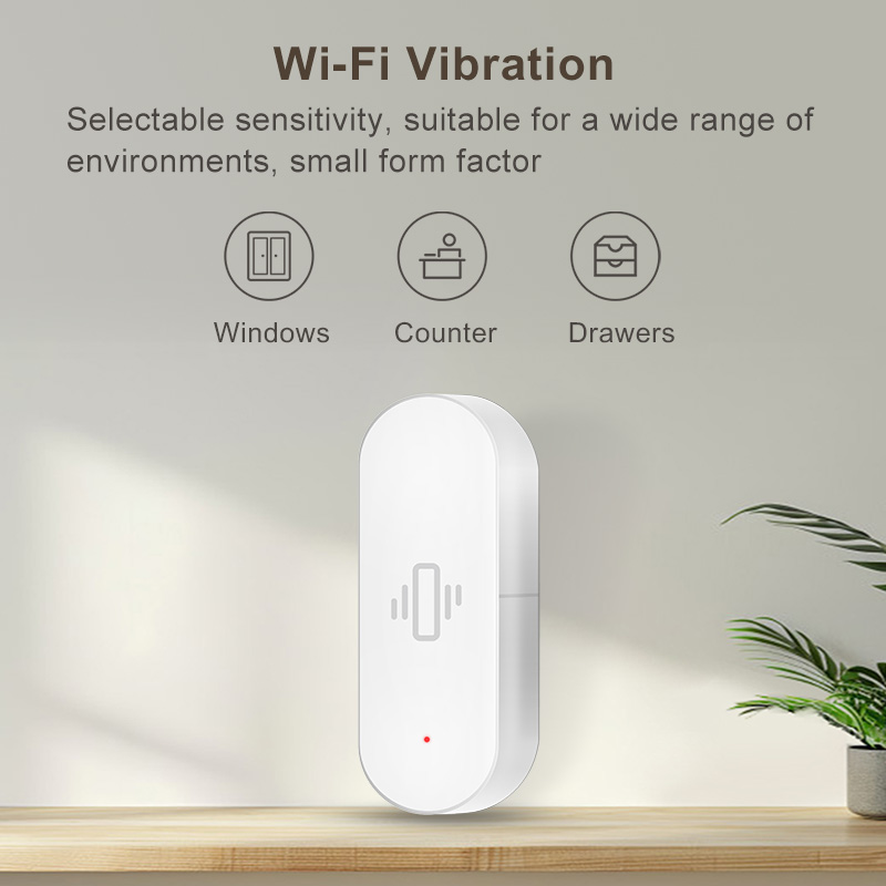 Sensor de Vibração WiFi Tuya,  - Smart Home Features avaliação e preço