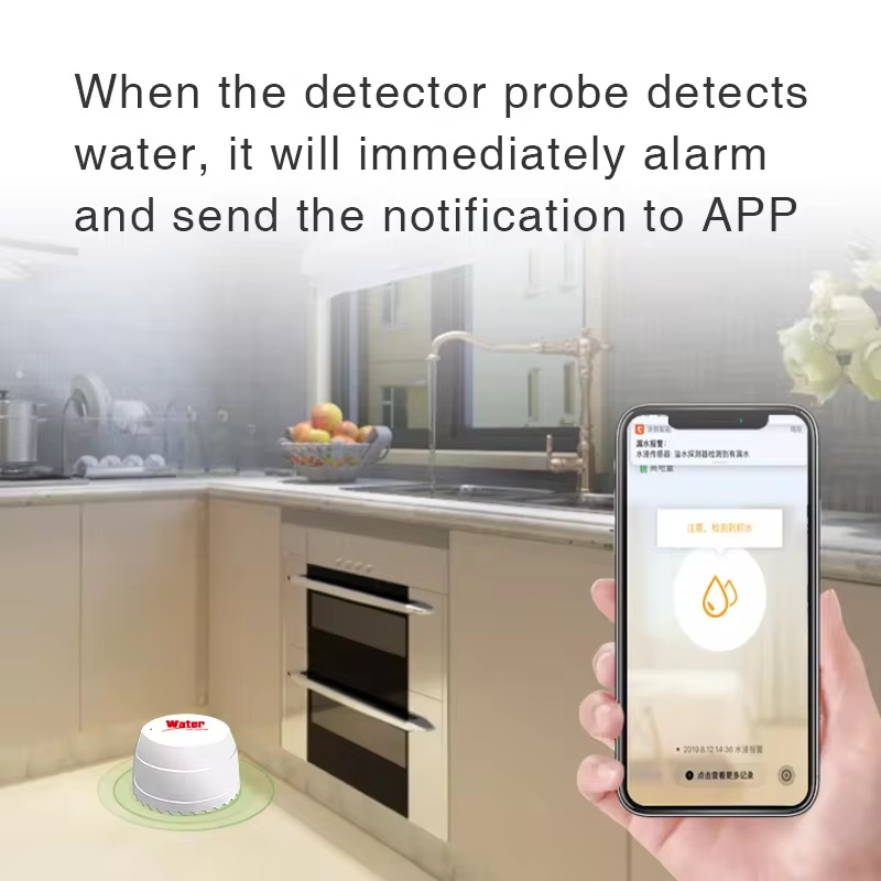 Tuya wifi detector de vazament - Wifi Water Sensor avaliação e preço