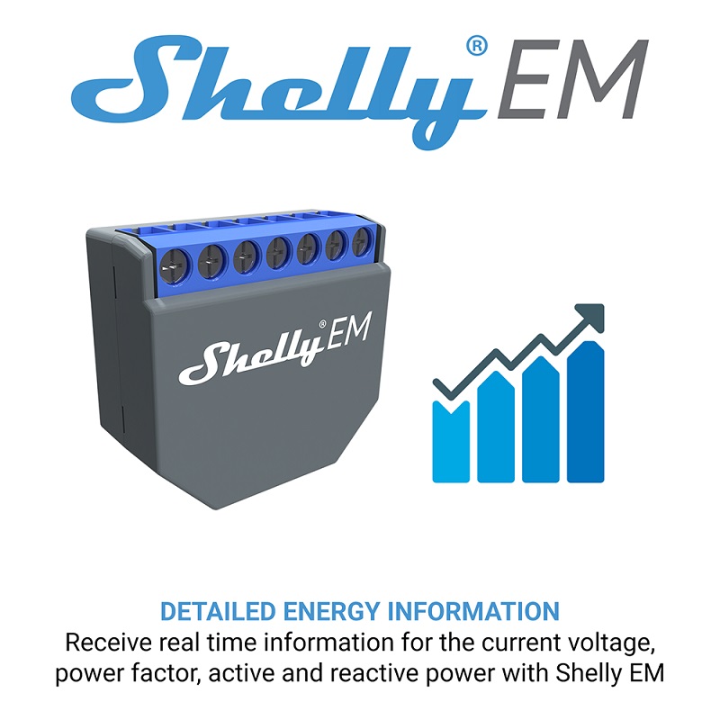 SHELLY EM Interruptor Controla - Smart Home Life avaliação e preço
