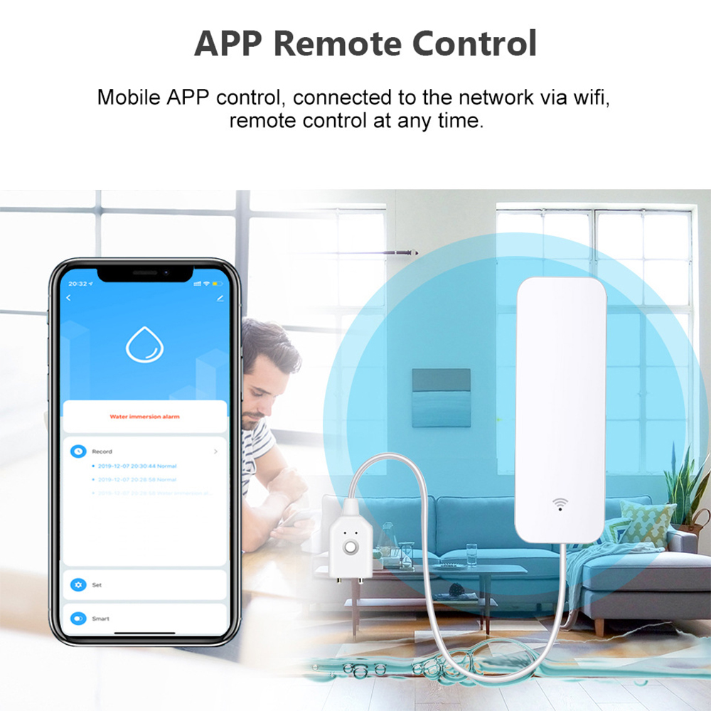 Sensor de vazamento de água wi - Wifi Water Sensor avaliação e preço