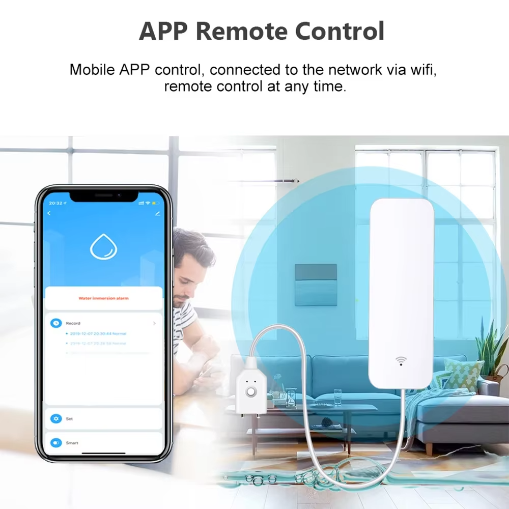 Sensor de Vazamento de Água Zi - Wifi Water Sensor avaliação e preço
