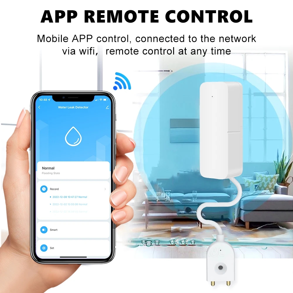 Tuya wi fi inteligente sensor  - Wifi Water Sensor avaliação e preço