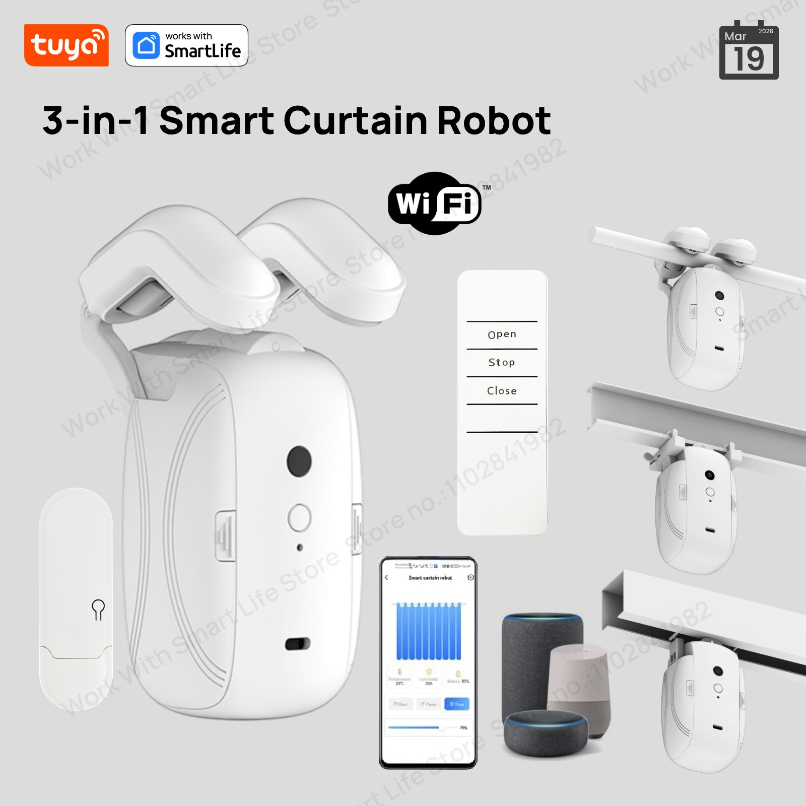 1/2 Unidades Robô de Cortina I - Smart Home Hub Matter avaliação e preço