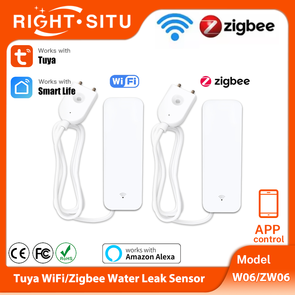 Tuya wifi zigbee sensor de águ - Wifi Water Sensor avaliação e preço