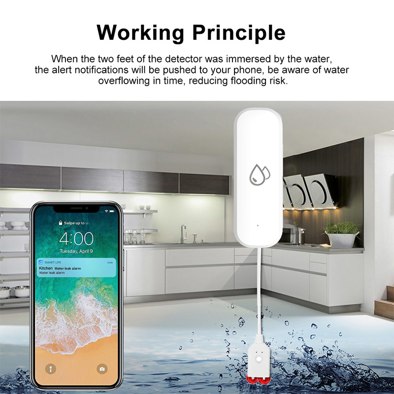 Sensor de Alarme de Vazamento  - Smart Home Green avaliação e preço