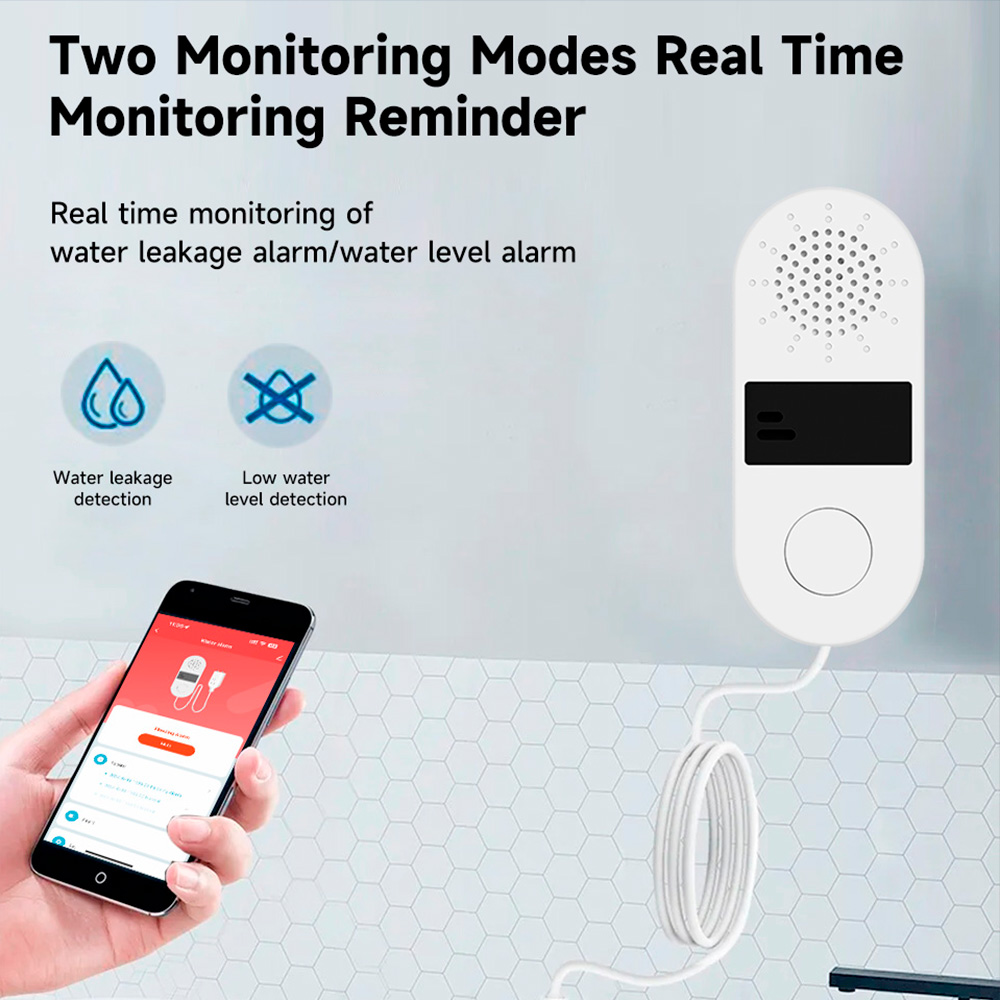 Tuya WiFi Detector De Vazament - Wifi Water Sensor avaliação e preço