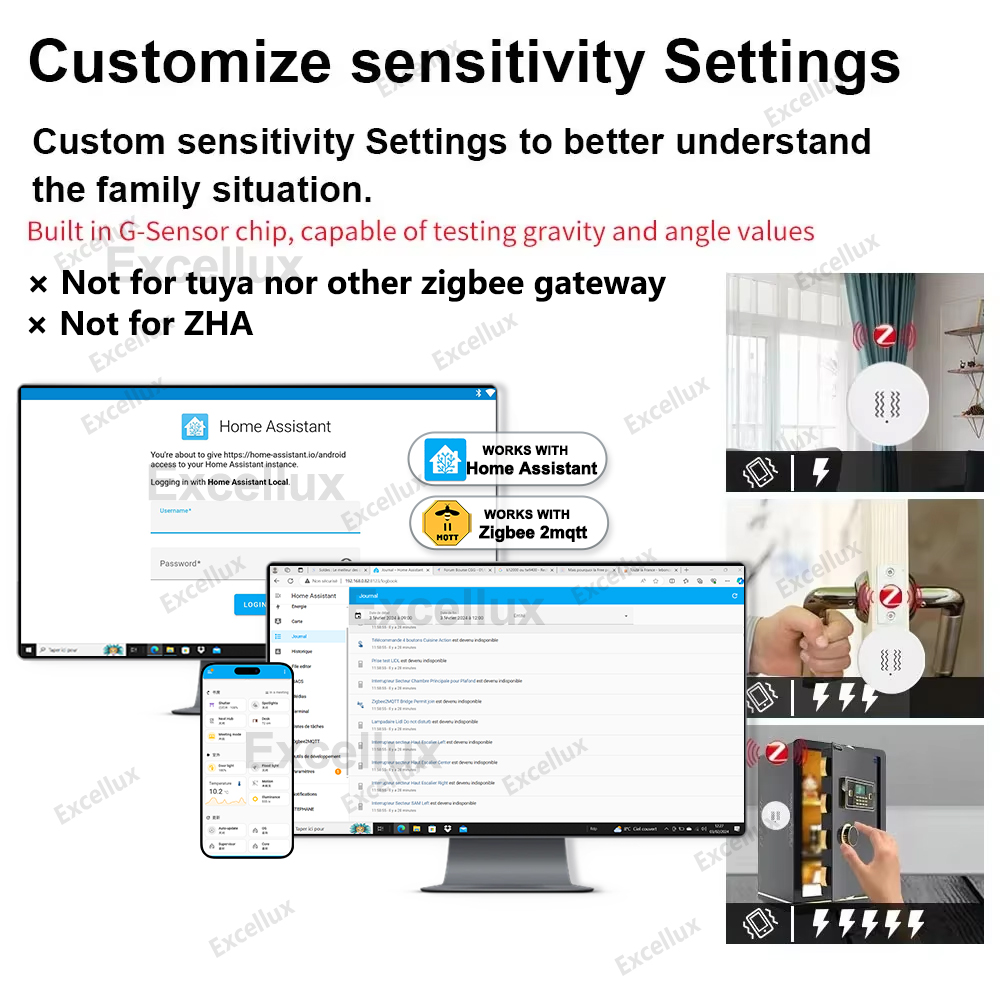 Zigbee 3.0 sensor de vibração  - Smart Home Features avaliação e preço