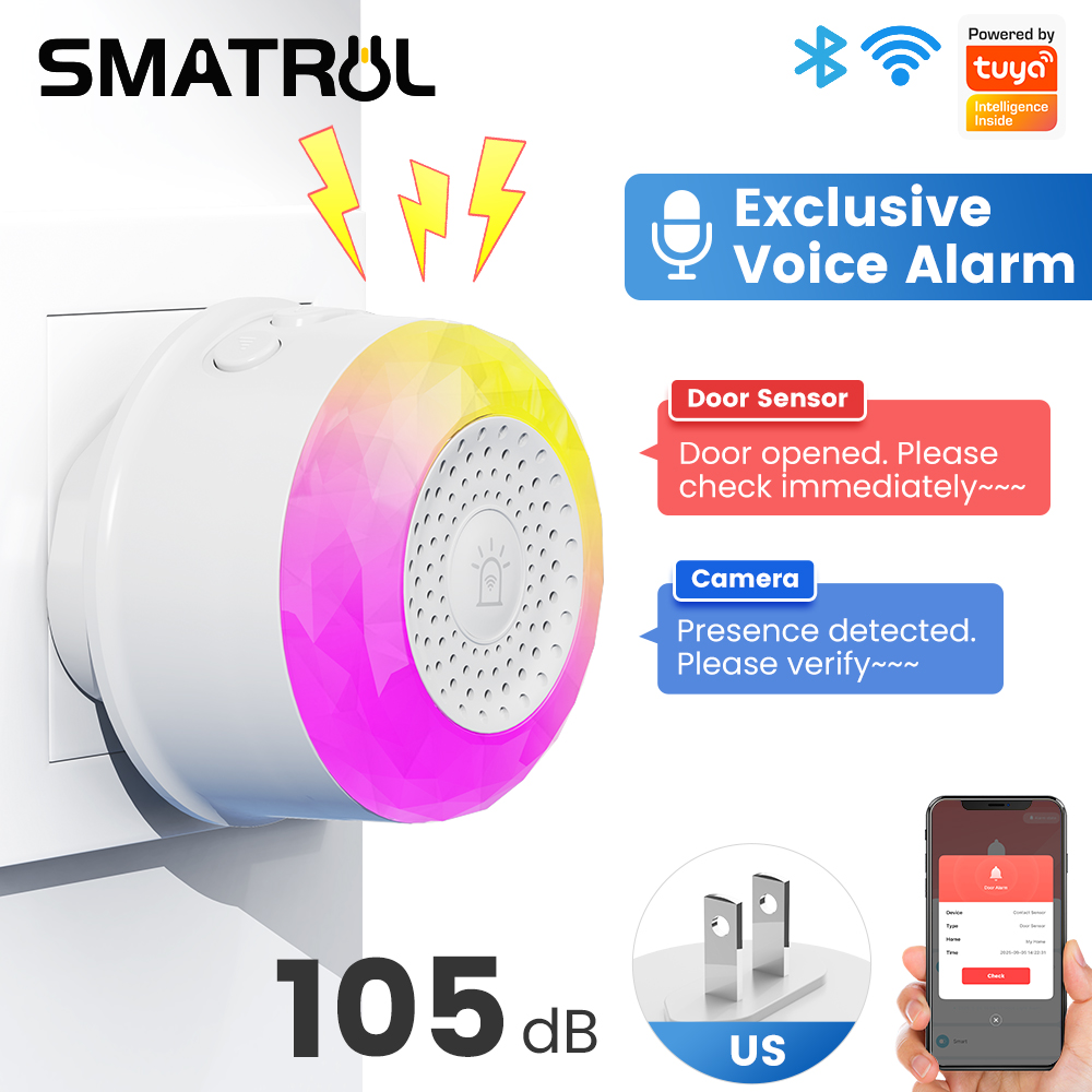 Sensor de Alarme de Som e Luz  - Smart Home Europe avaliação e preço