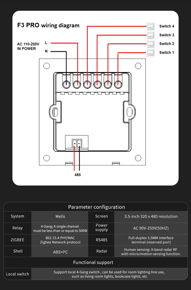 Interruptor Inteligente F3 Pro - Smart Home Features avaliação e preço