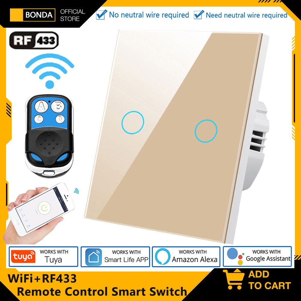 Tuya ue wifi + rf433 interrupt - Smart Home Europe avaliação e preço