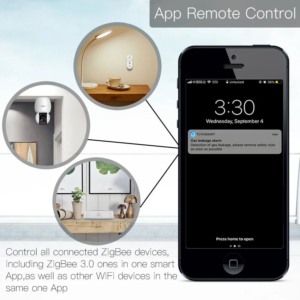Tuya zigbee 3.0 hub de gateway - Smart Home Gateway avaliação e preço
